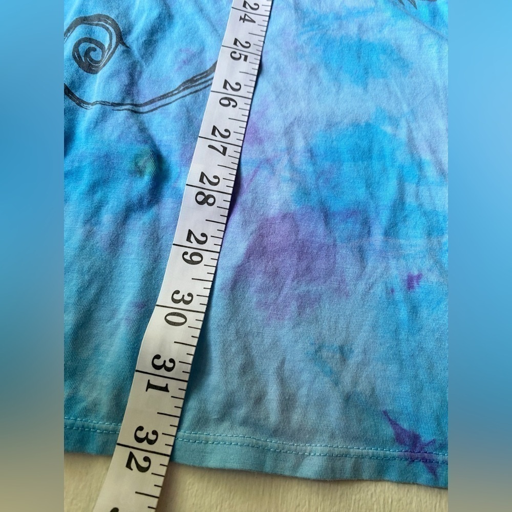 Bambooco Blue and Purple Tie Dye Midi Dress with Embellishments - Picture 13 of 14
